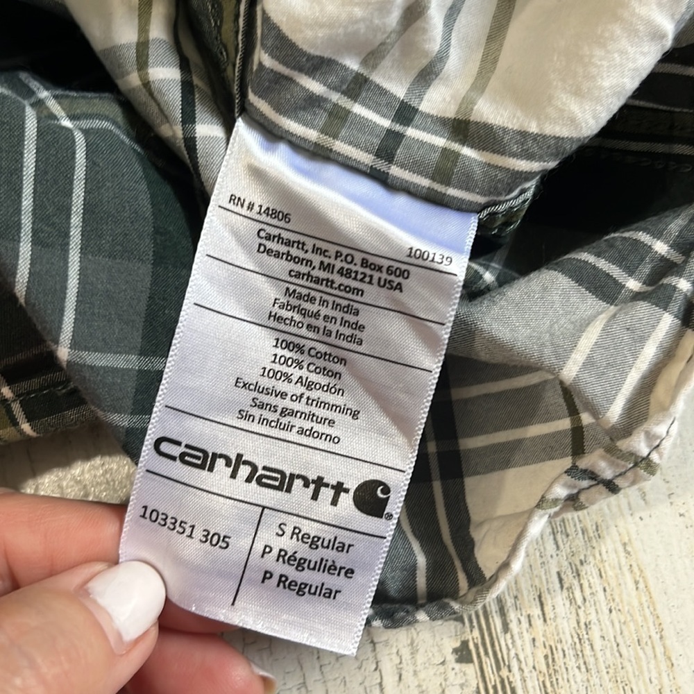 Carhartt Button Down Size Small - Picture 6 of 8